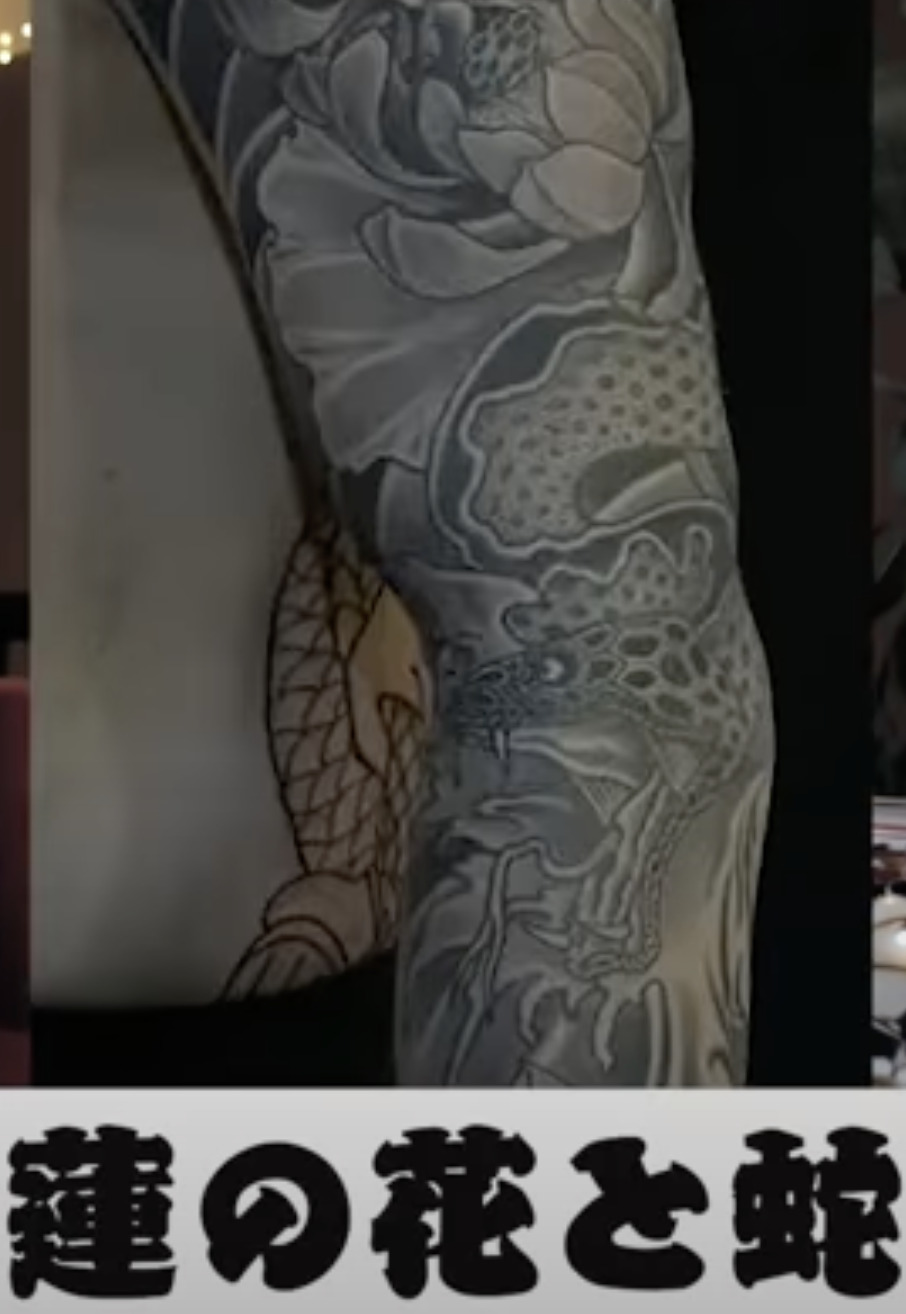平本蓮の左腕のタトゥー
