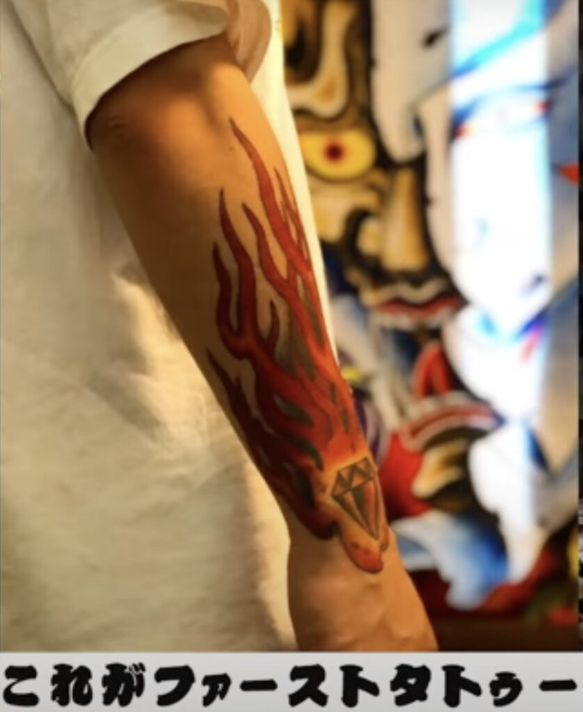 平本蓮の右腕のタトゥー