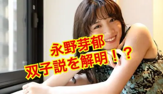 【ガセ】永野芽郁が異常なまでに『双子』として疑われる理由を紐解いてみた結果w