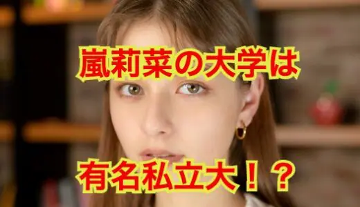 【2023最新】嵐莉菜の大学は青山学院大学だった！？ハイスペ女子の学歴が凄すぎた！？