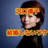沢口靖子の結婚